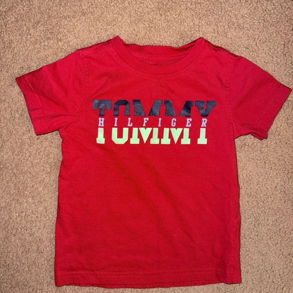 Tommy Hilfiger Red Kids Short Set, Size 24 months - Picture 2 of 3